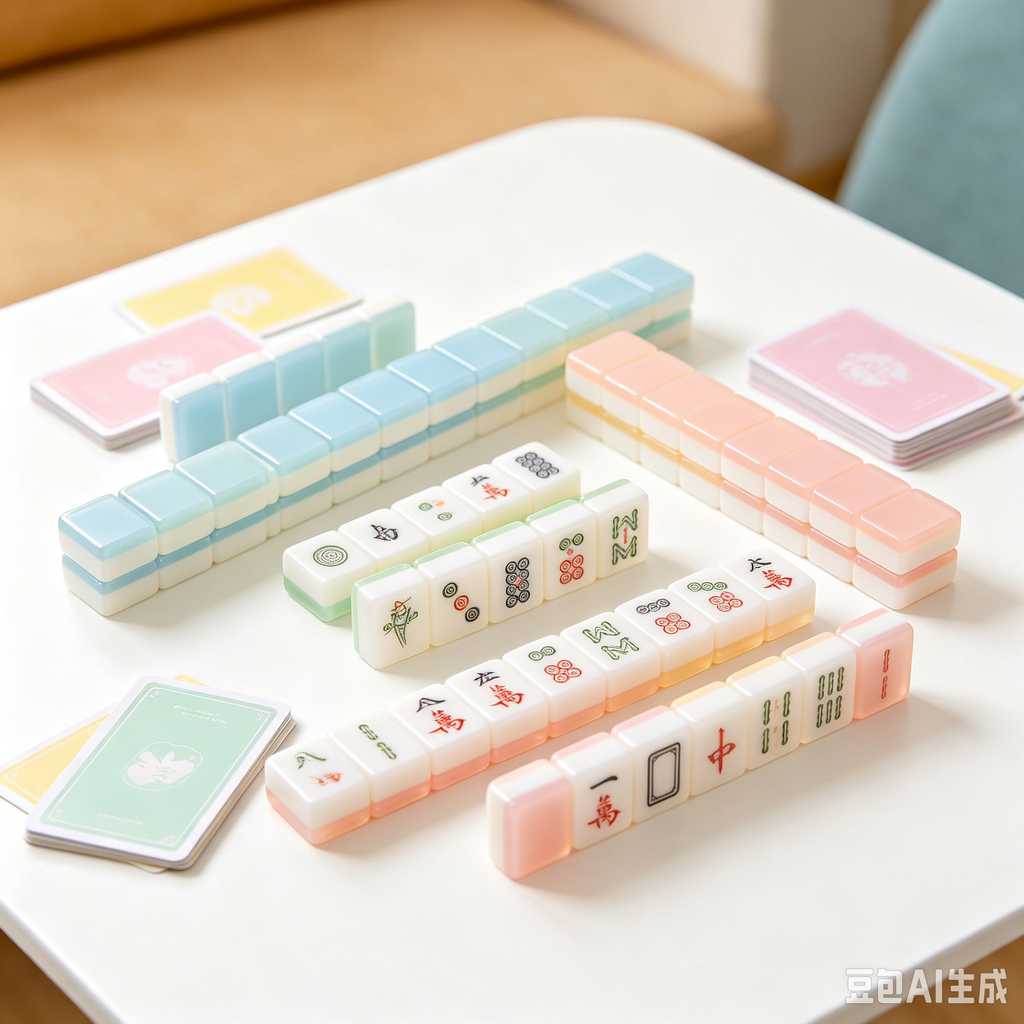 mahjong tile pushers and racks set